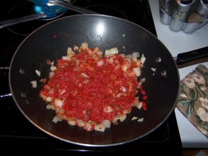 Tomato paste added
